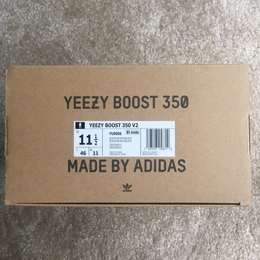 Yeezy Boost 350 V2 “Black Non-Reflective” - Picture 8 of 8